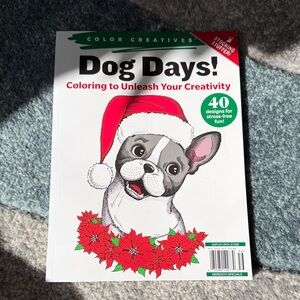 Dog Days Coloring Book - Red and White